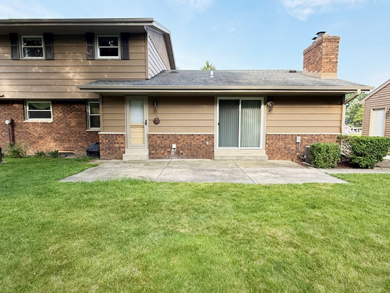Mount Pleasant home prior to concrete patio installation