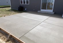 Concrete patio – Mt. Pleasant, WI