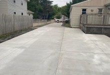 Concrete driveway, sectional pour – Racine, WI