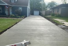 15' x 80' concrete driveway – Racine, WI