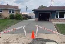 Concrete driveway and patio  – Kenosha, WI