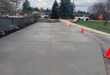 20' x 80' concrete driveway – Mt. Pleasant, WI