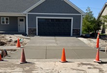Sidewalk and driveway for new construction - Sturtevant, WI